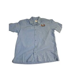 Cutter‎ & Buck St Louis Cardinals Shirt Men's Medium Button Up Shirt Sleeve Blue